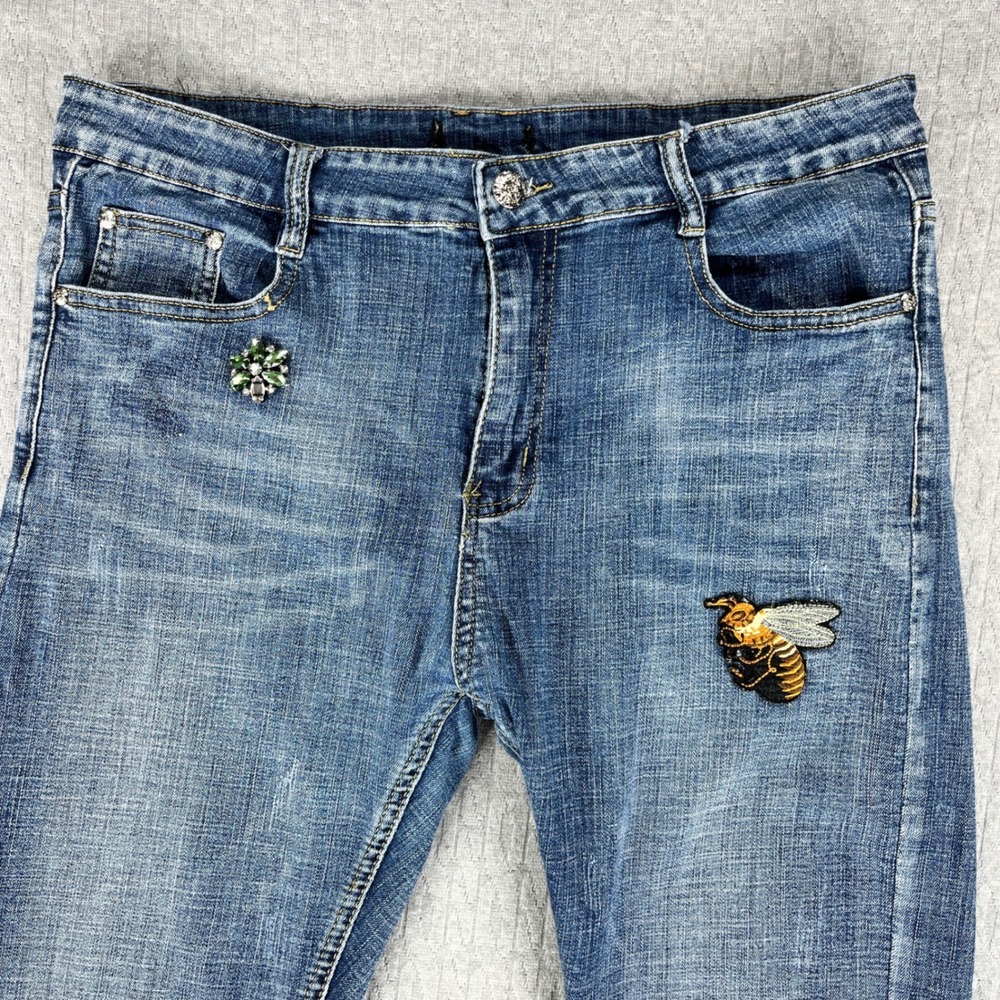 Vintage Gucci Arkansas Jeans Women 36/33X29 Blue medium wash Made in Italy - Picture 13 of 13